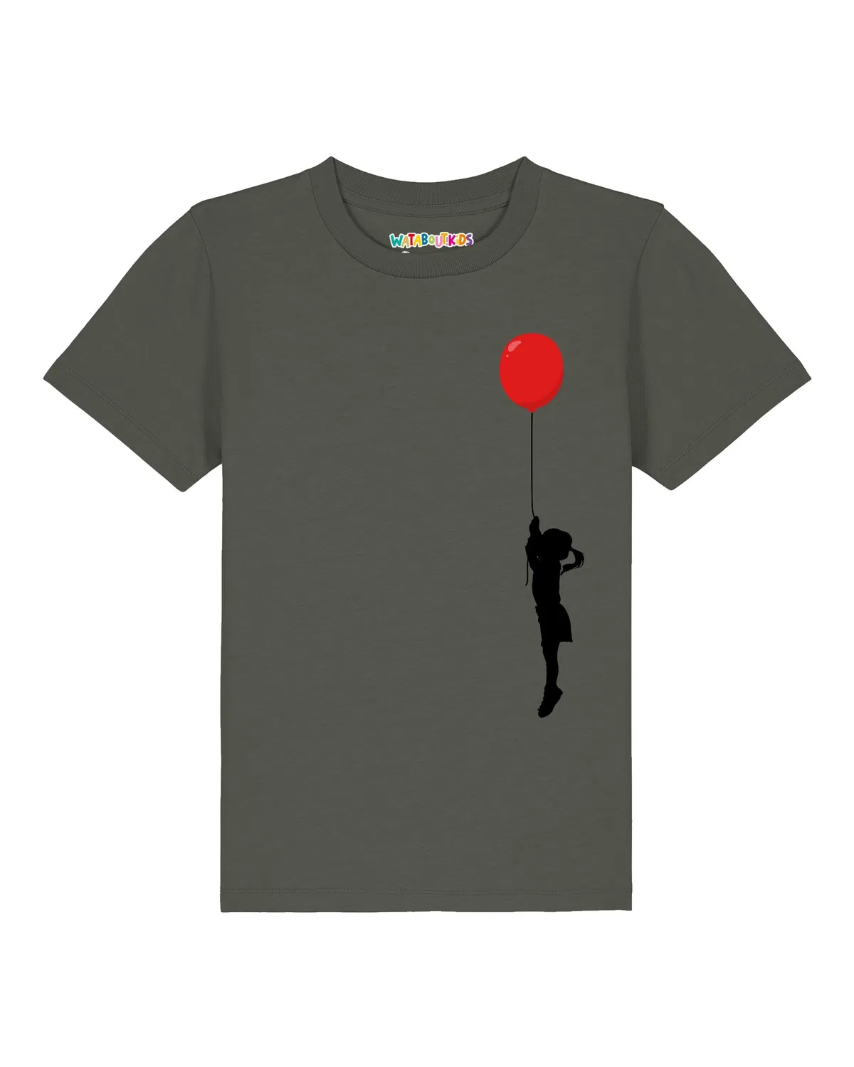 Футболка 'Mädchen mit Luftballon' Watabout.Kids, Olive
