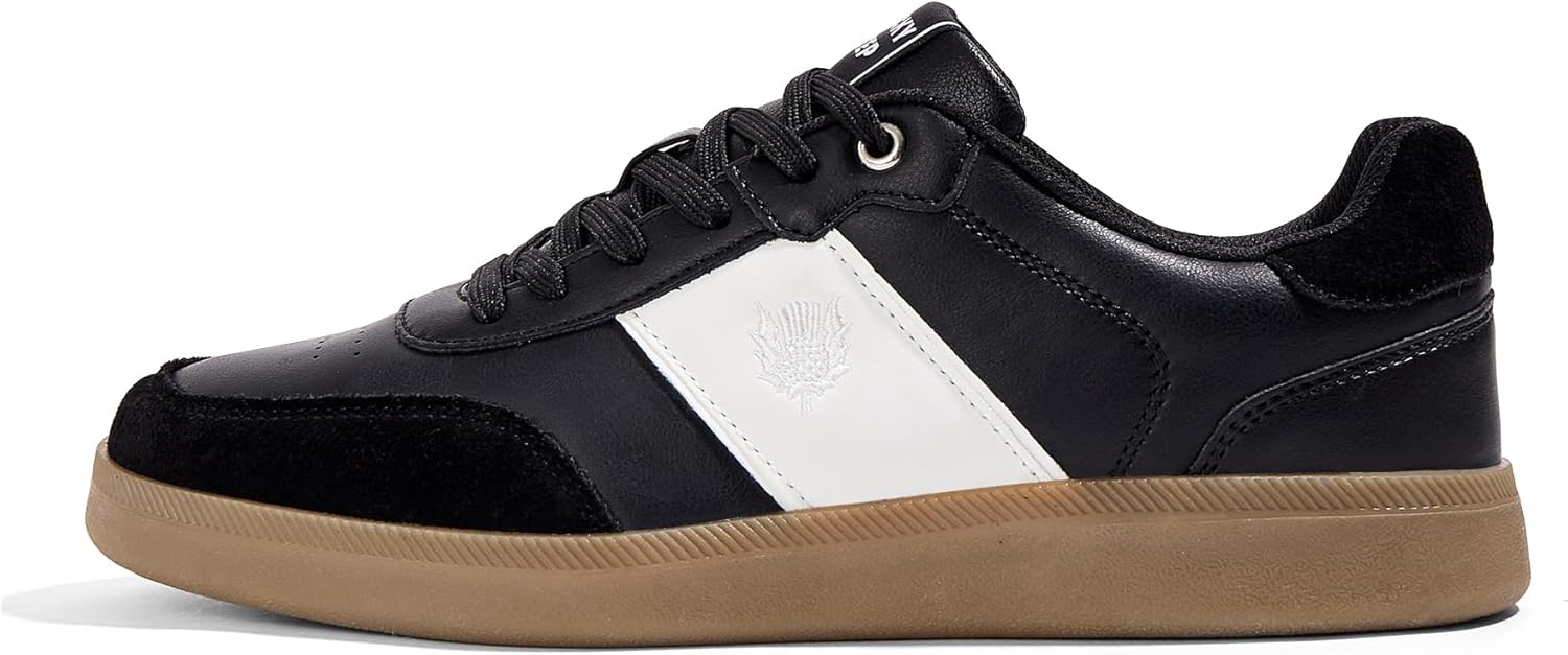 

Мужские модные кроссовки LUCKY STEP, повседневная обувь, ретро, замша, натуральная кожа, для скейтборда, тенниса и ходьбы, черный