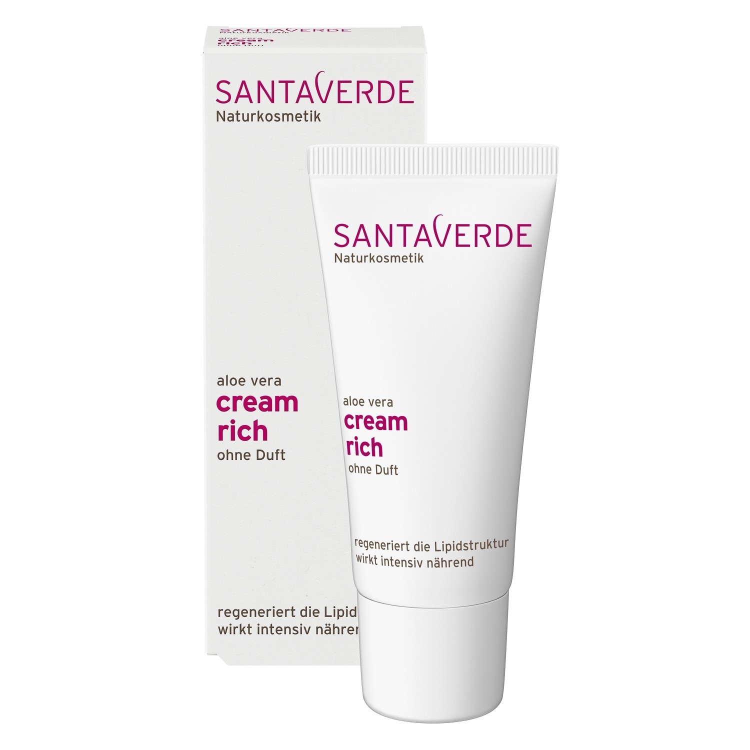 Крем для лица Santaverde — Aloe vera creme rich ohne duft , объем, 30 мл — фото 3