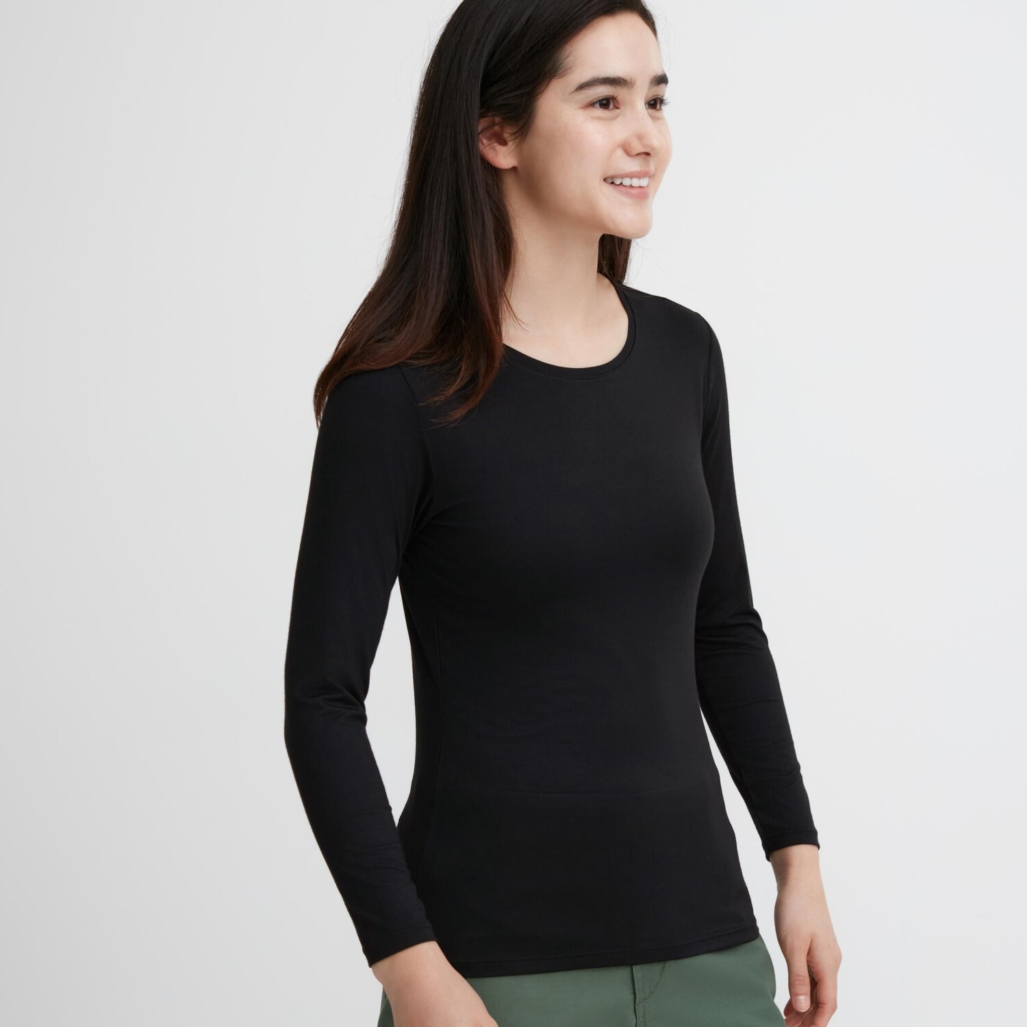

Футболка Uniqlo Heattech с длинным рукавом, черный