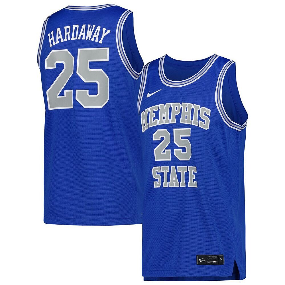 Мужская баскетбольная майка Nike Penny Hardaway Royal Memphis Tigers Retro Performance, цвет Mem Blue — фото 2