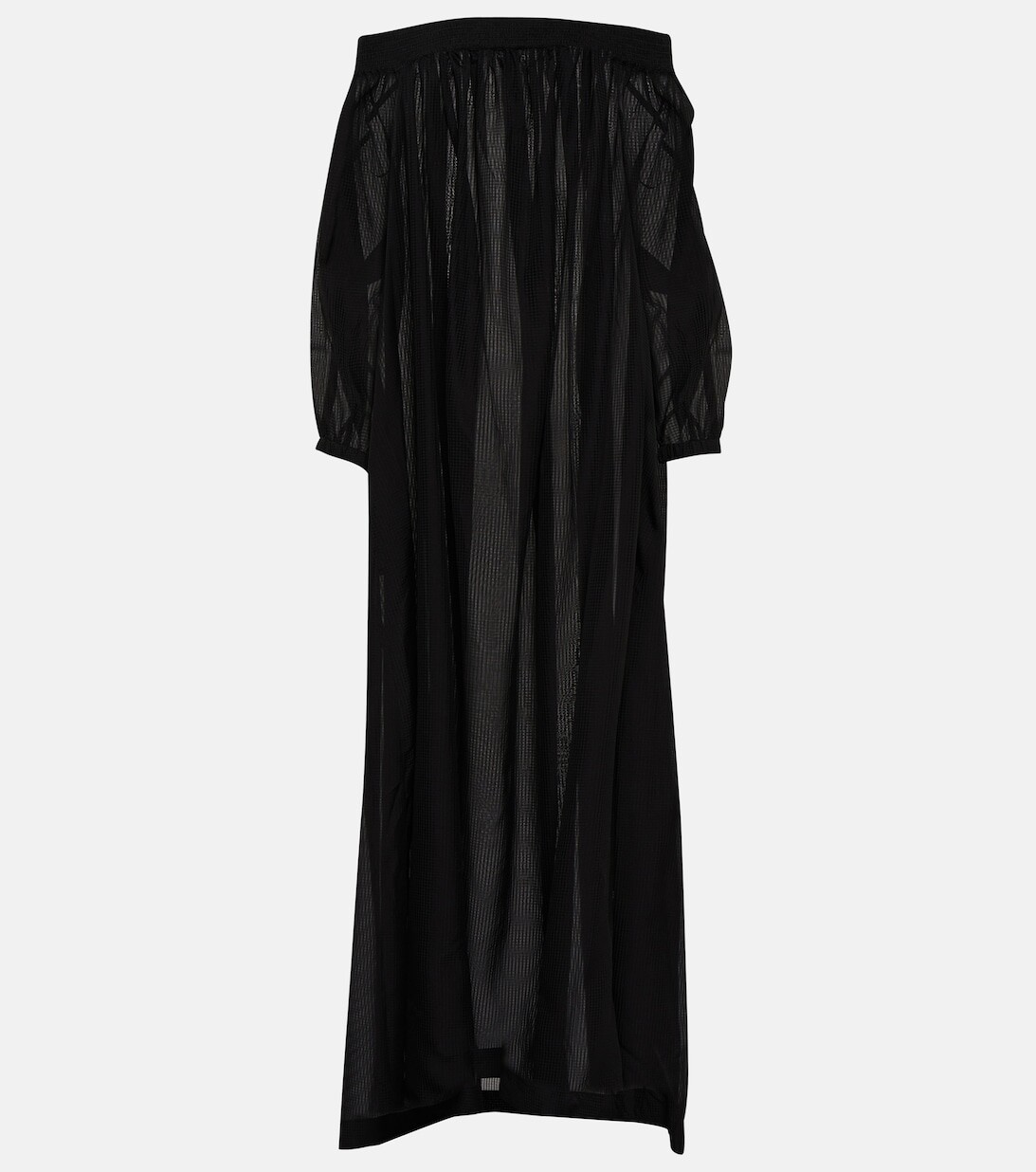 

Платье макси с открытыми плечами ALAÏA, черный