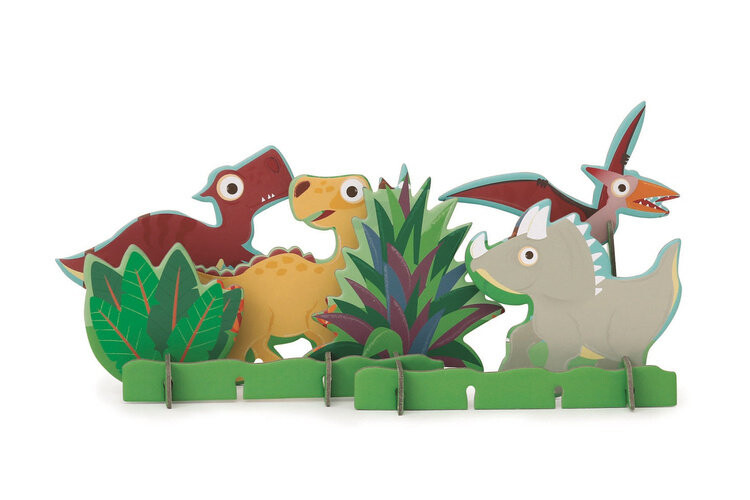 

Пазл 2 в 1 — аркадная игра с 2D и 3D пейзажами Dinosaurs Scratch