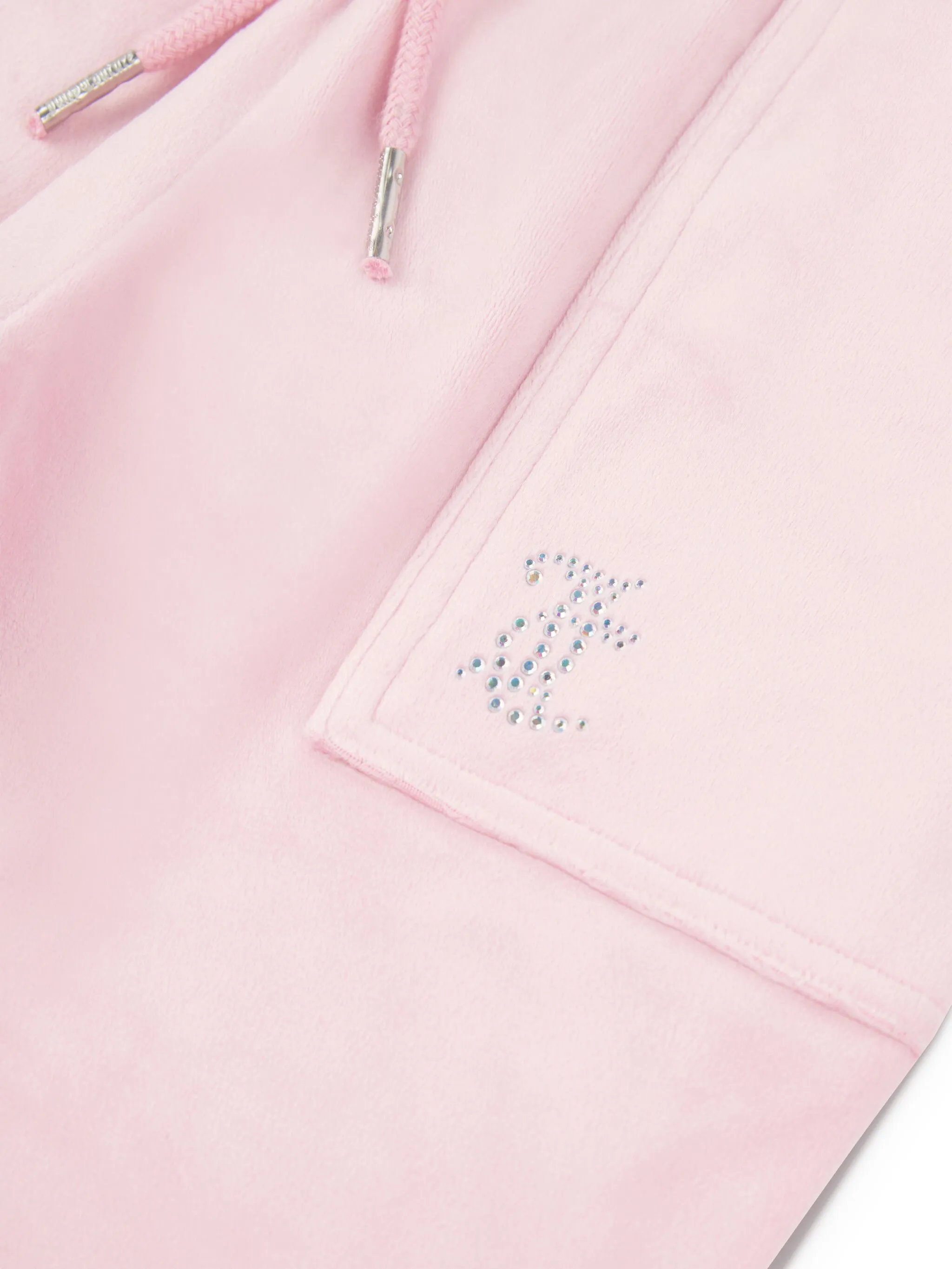 Брюки со стразами Juicy Couture Kids, розовый — фото 3