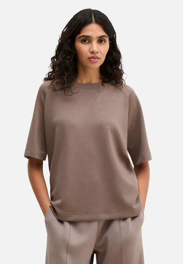 

Базовая футболка allure Marc O'Polo, Driftwood, Коричневый, Базовая футболка allure Marc O'Polo, Driftwood