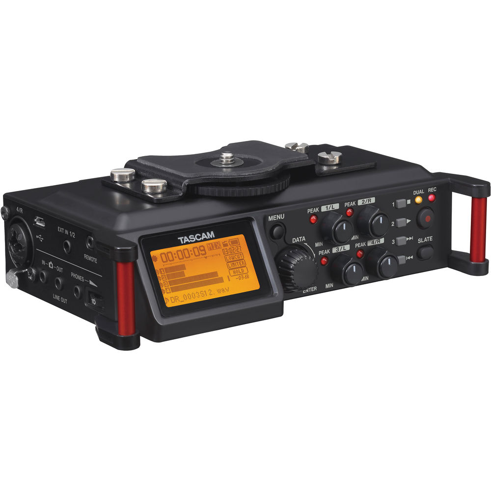 

Портативный цифровой рекордер TASCAM DR-70D 6-Input / 4-Track Multi-Track Field Recorder