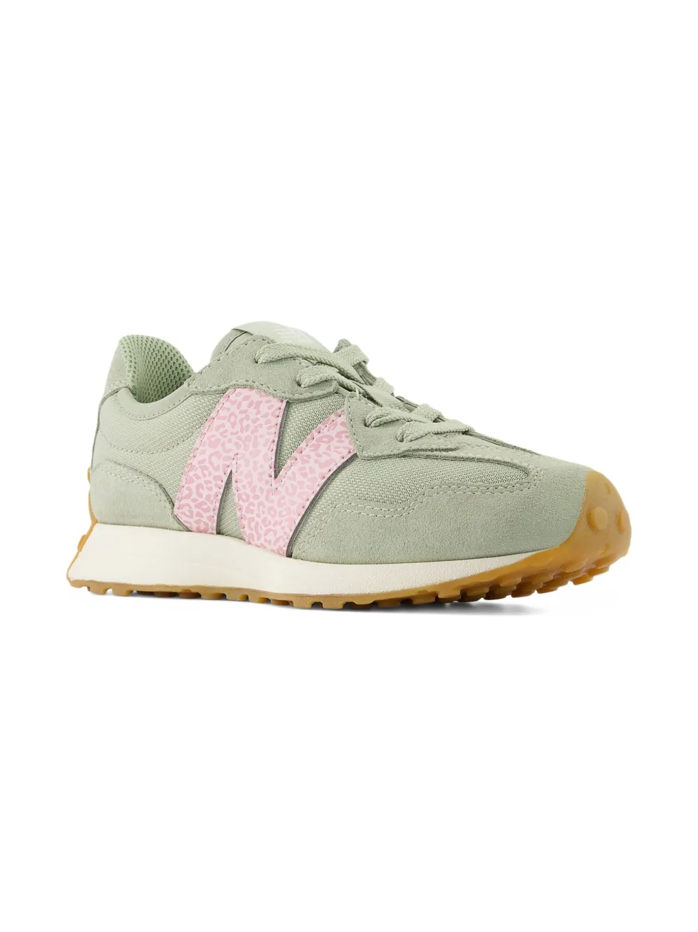 

Кроссовки 327 Bungee Lace с логотипом New Balance Kids, зеленый