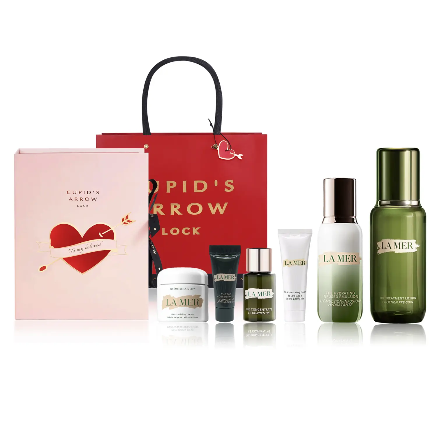 Подарочный набор по уходу за кожей La Mer: лосьон + крем + концентрат для глаз + концентрат для лица — фото 2