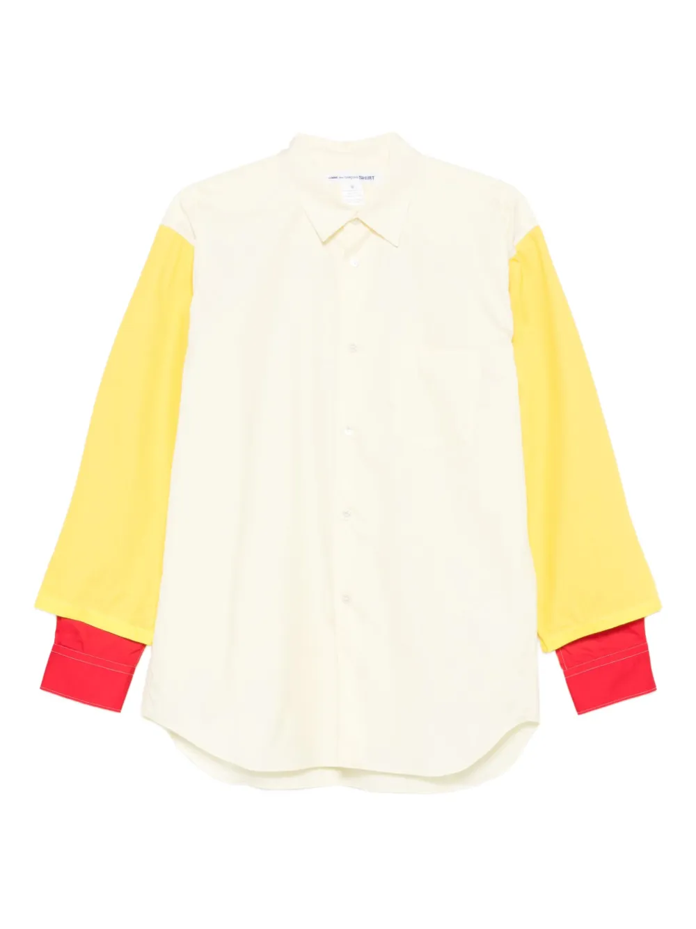 

Рубашка в стиле колор-блок с длинными рукавами Comme Des Garçons Shirt, нейтральный