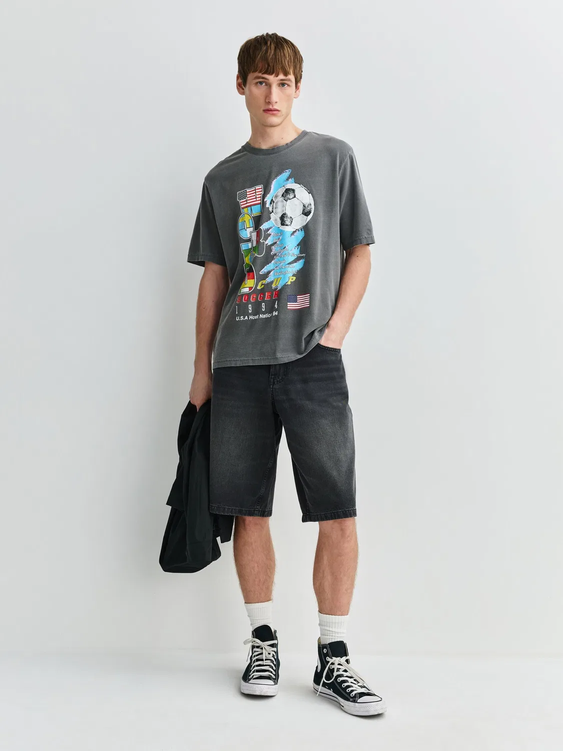 Футболка 'Football World Cup' Next, Dark Grey — фото 4