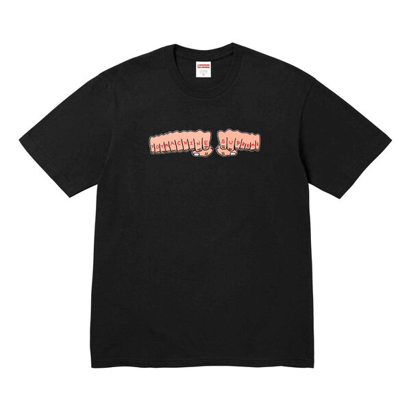 

Футболка x toy machine first t-shirt 'black beige' Supreme, черный