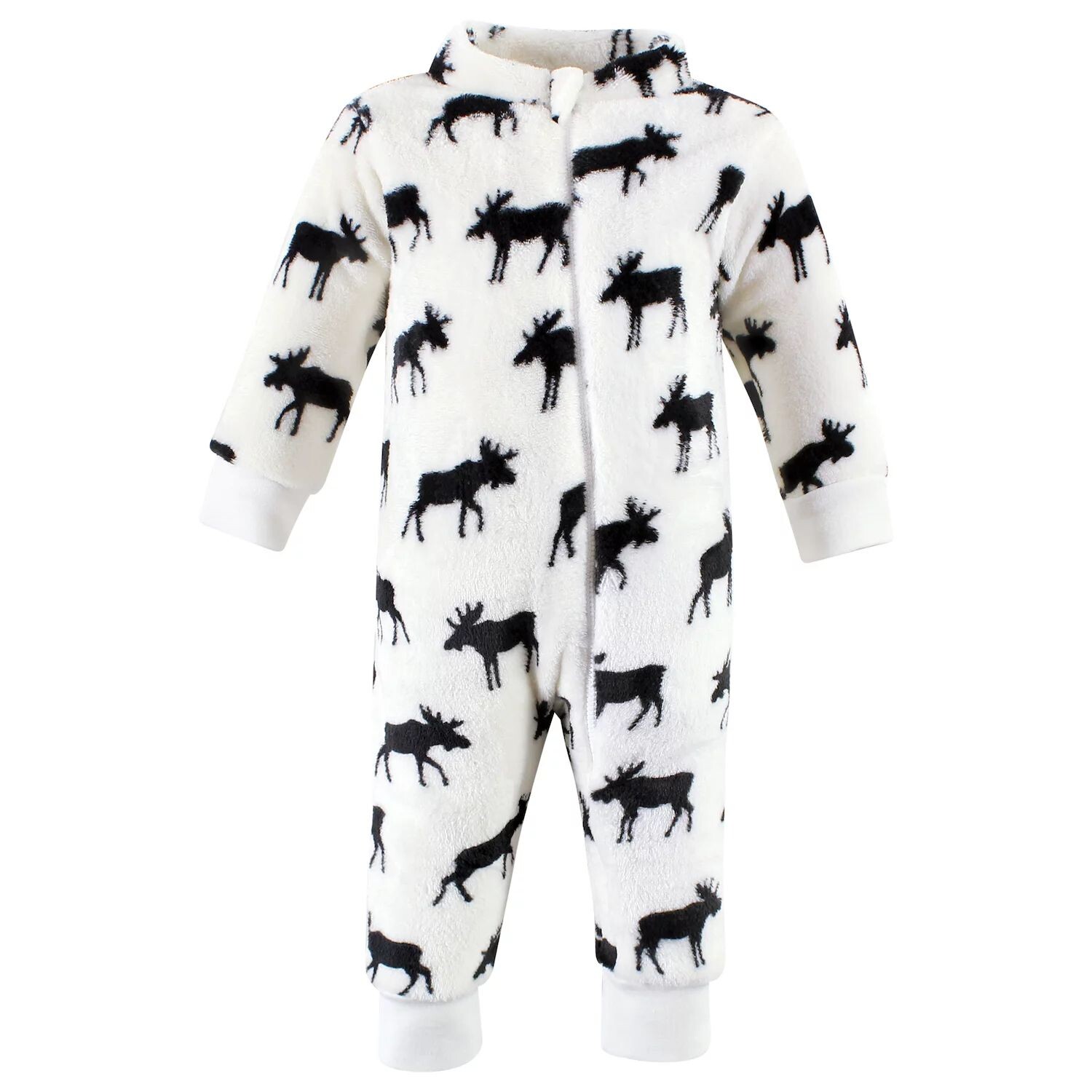 Плюшевые комбинезоны Hudson Baby Infant Boy Moose Hudson Baby, белый/черный — фото 2