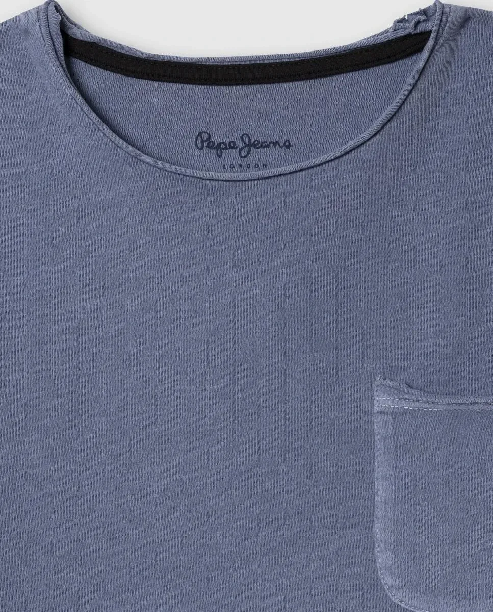 Детская футболка Элайджа Pepe Jeans, синий — фото 3