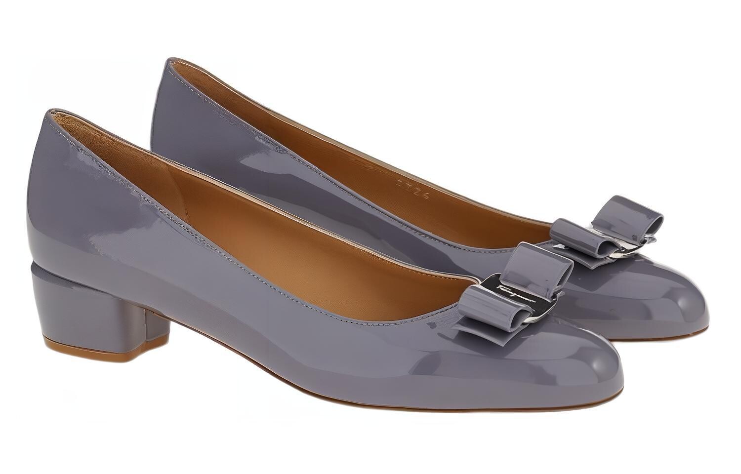 Туфли женские Ferragamo Vara Mary Jane, темно-серый — фото 3