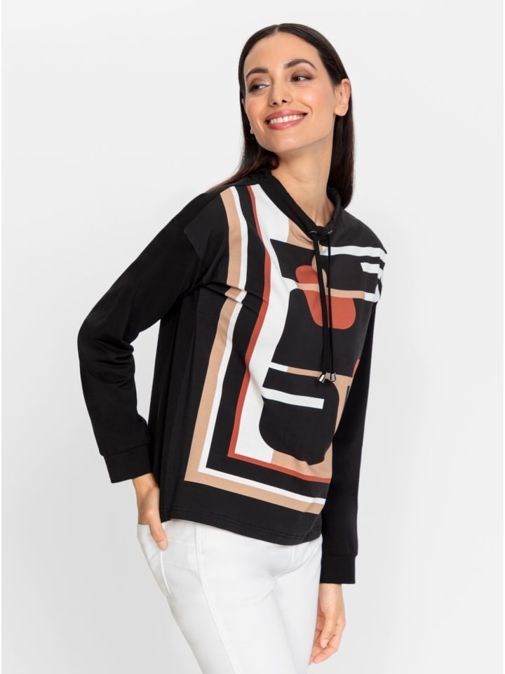 

Рубашка с длинными рукавами черного цвета с принтом верблюжьей шерсти Heine