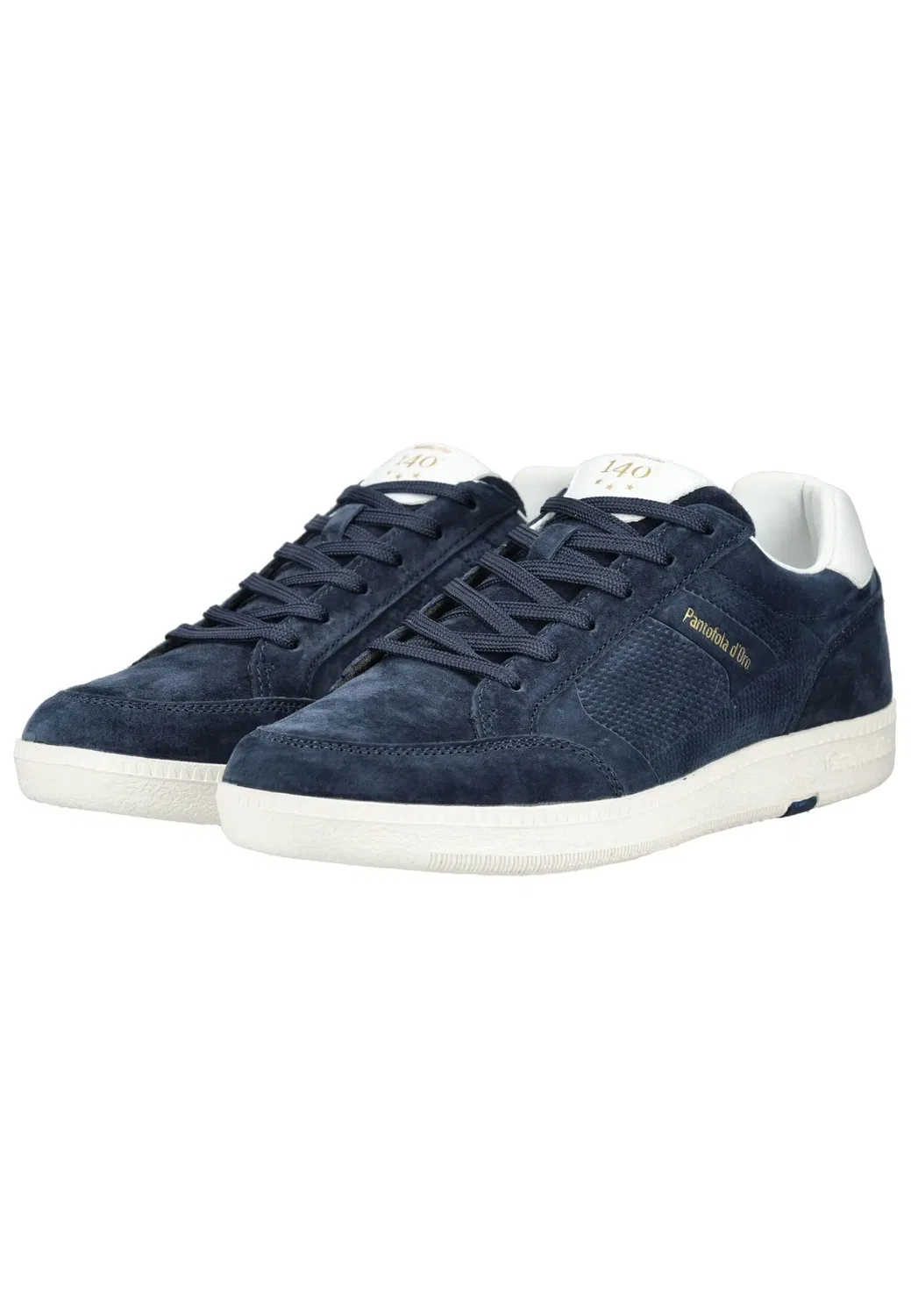 Кроссовки низкие из кожи, Pantofola D'Oro, navy — фото 3