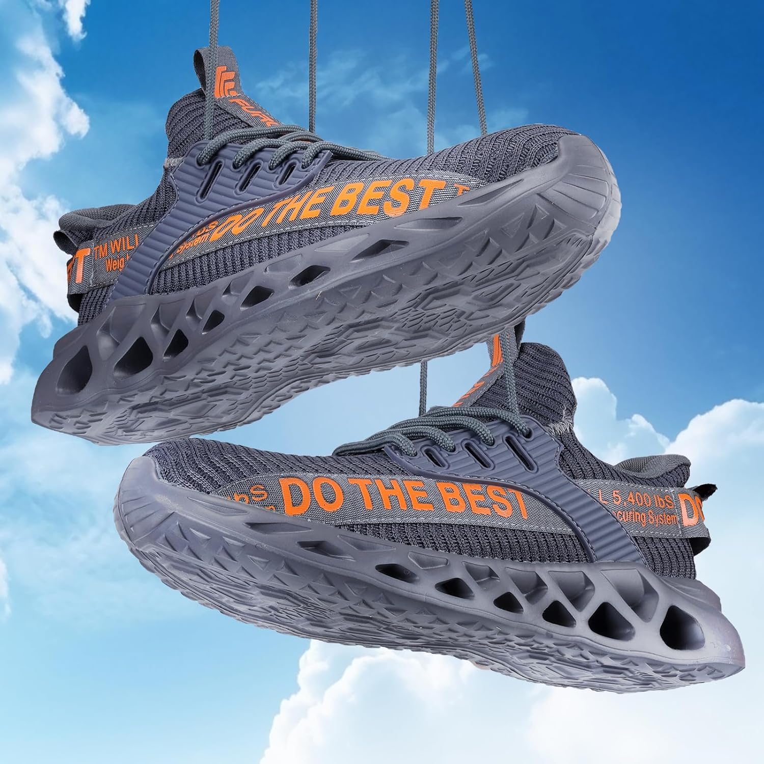 Кроссовки с металлическим носком Furuian для мужчин и женщин, легкие безопасные обувь, удобные, противопрокольные, без шнурков, неразрушимые рабочие ботинки, серый — фото 3
