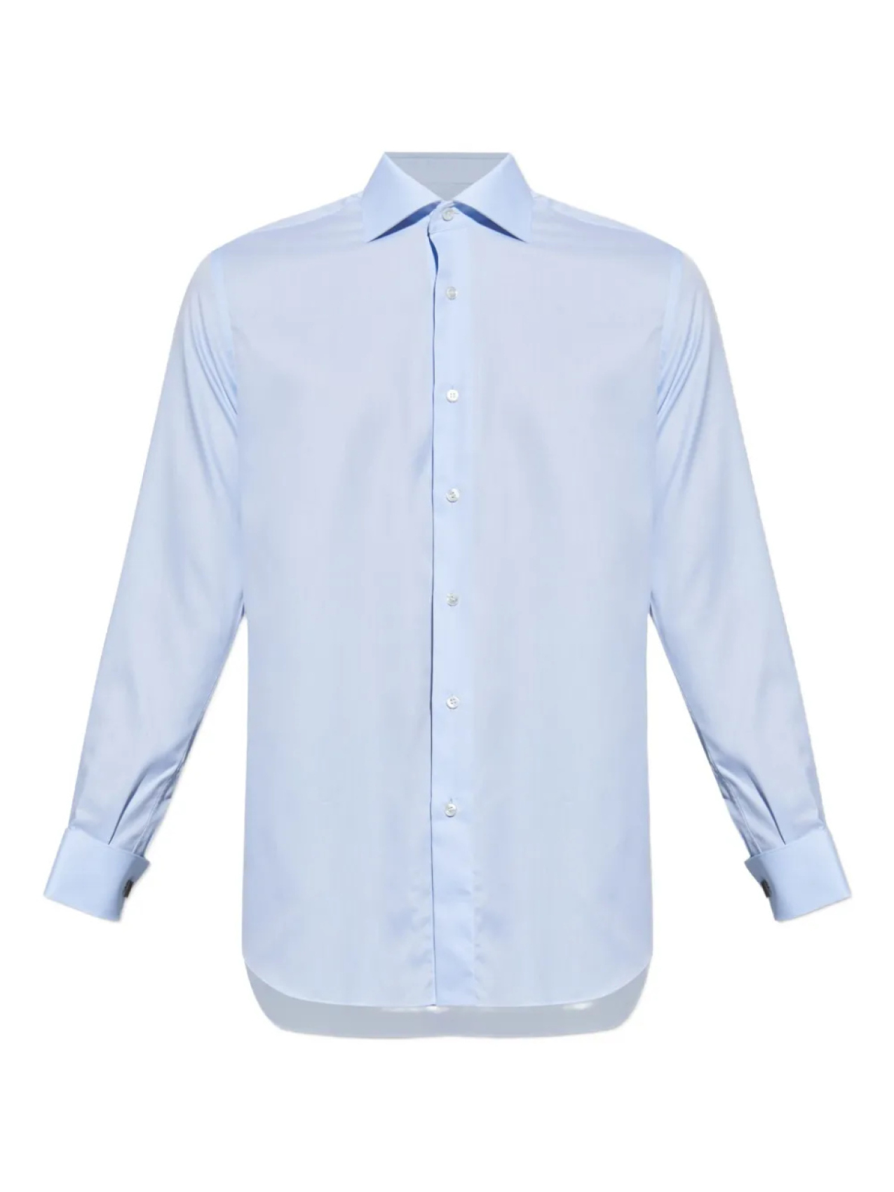 

Рубашка Brioni из хлопка с двойными манжетами, синий