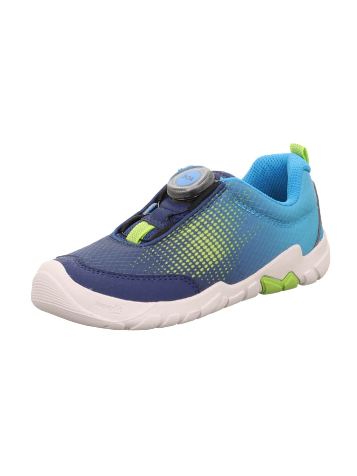 

Кроссовки на шнуровке superfit, цвет blau/hellgrün