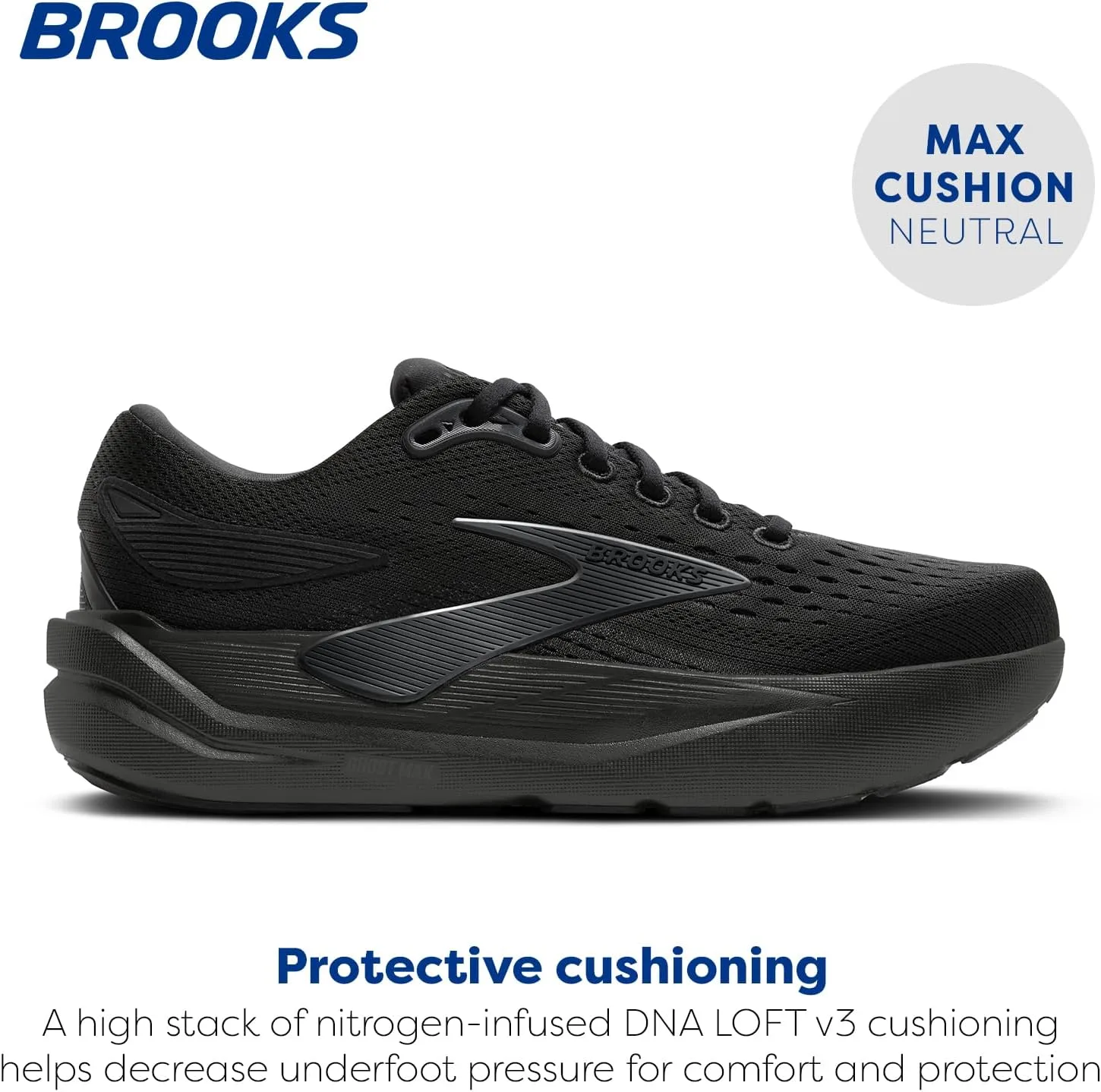 Кроссовки Brooks Ghost Max 3, черный — фото 2