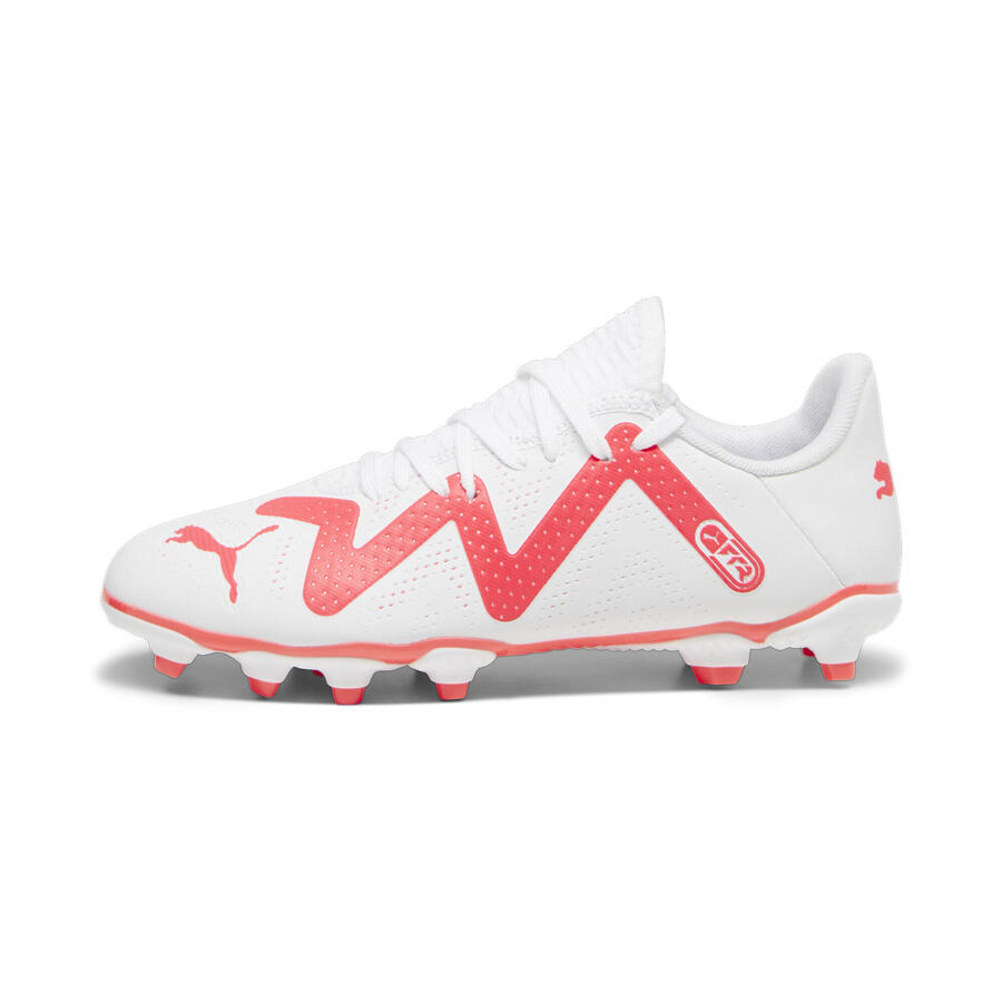 Футбольные бутсы FUTURE PLAY FG/AG для юниоров PUMA White Fire Orchid Red — фото 3