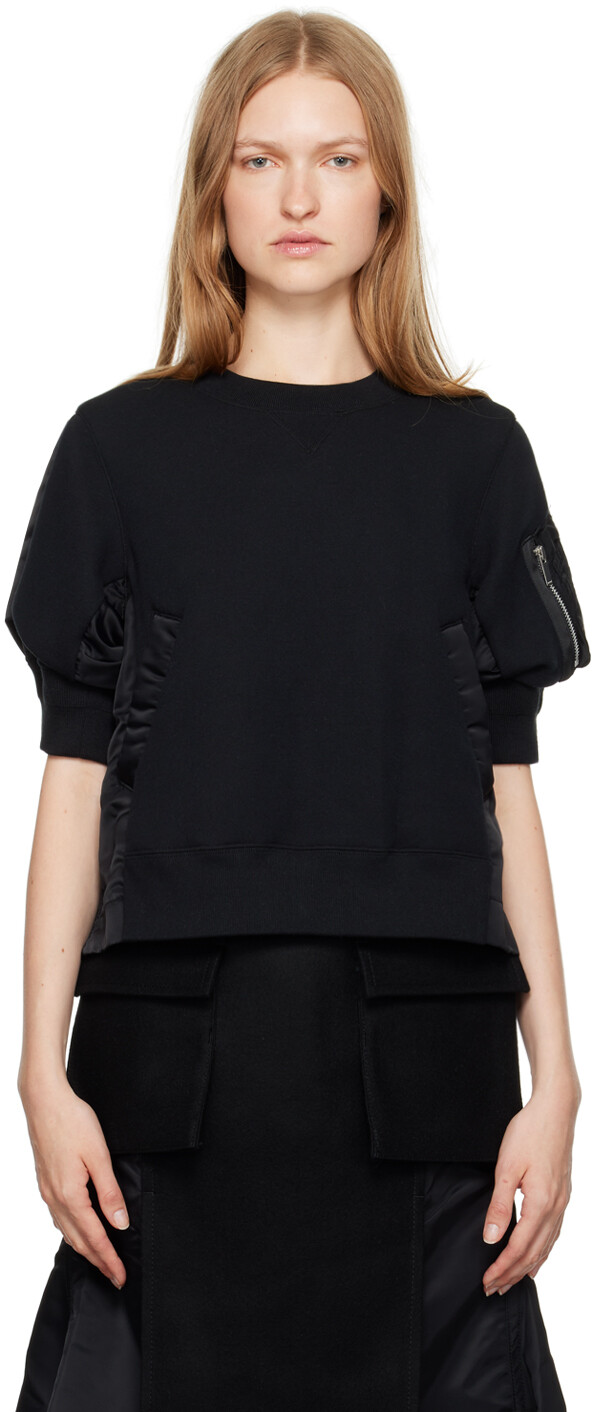 

Толстовка со вставками sacai, черный