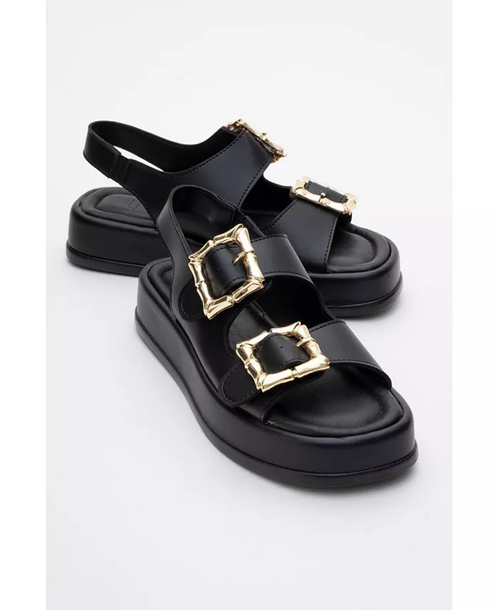 Сандалии Slope с двойным ремешком (женские) Prologue Shoes, черный — фото 2