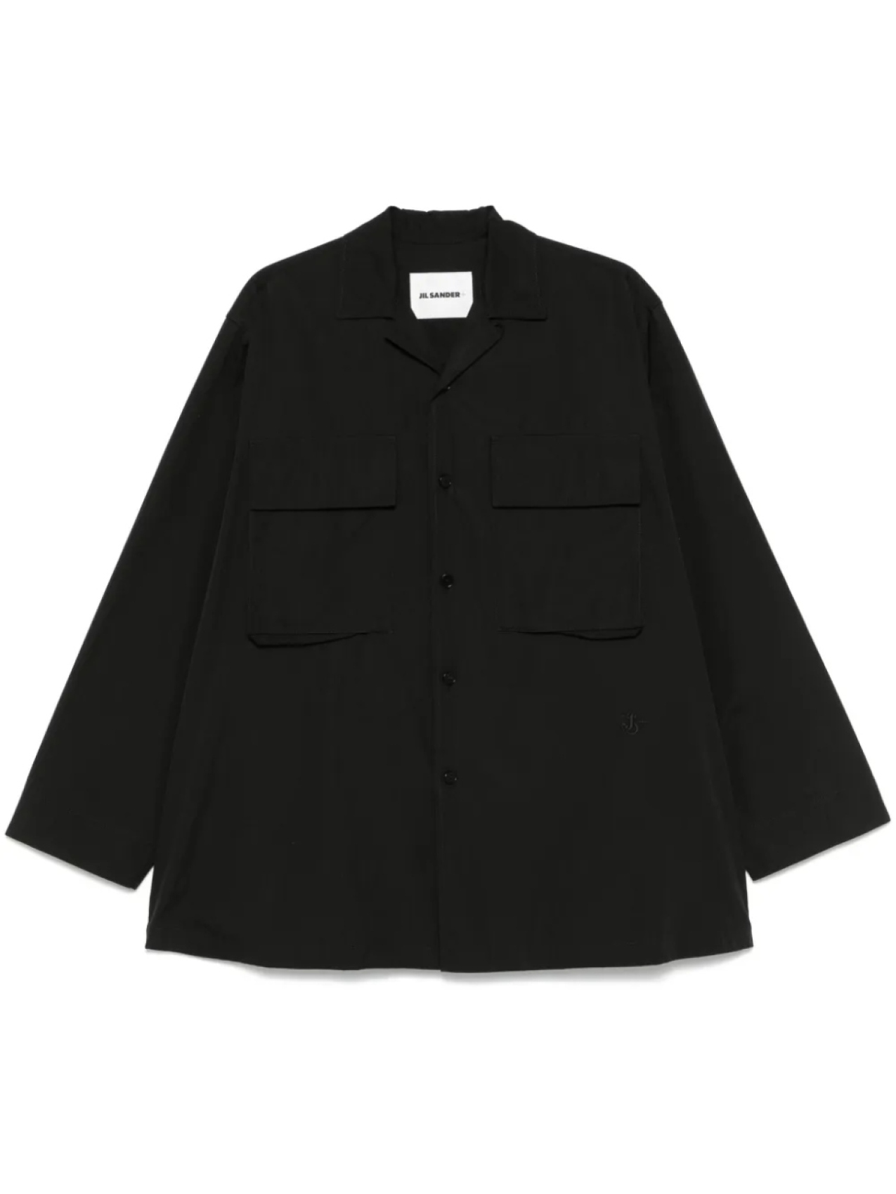 

Рубашка с вышитым логотипом JIL SANDER+, черный