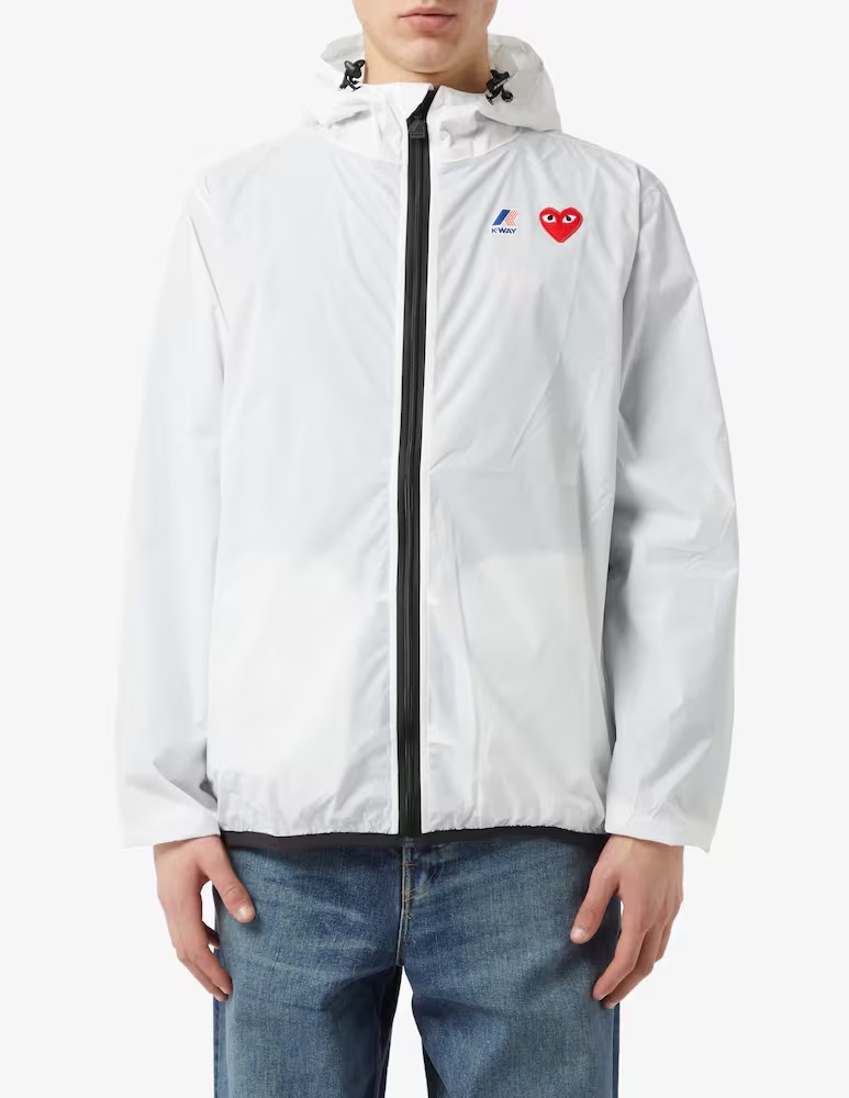 

Толстовка K-way x play на молнии Comme des Garçons Play, белый