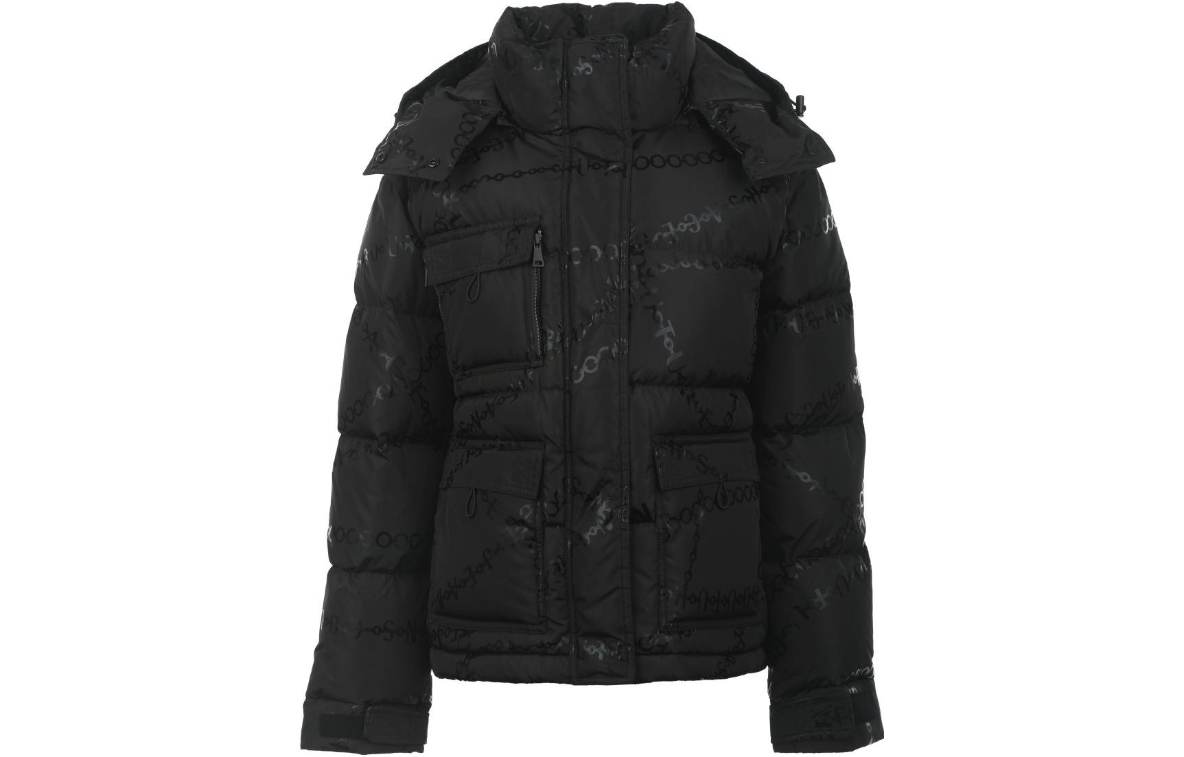 

VERSACE JEANS COUTURE Куртка-пуховик с цепным принтом, Black