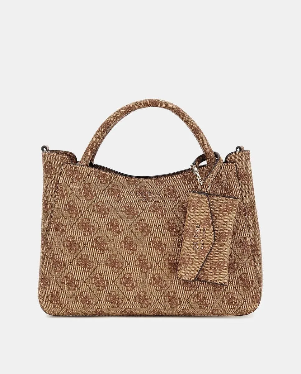 

Сумка через плечо с молнией и магнитной застежкой Guess, бежевый