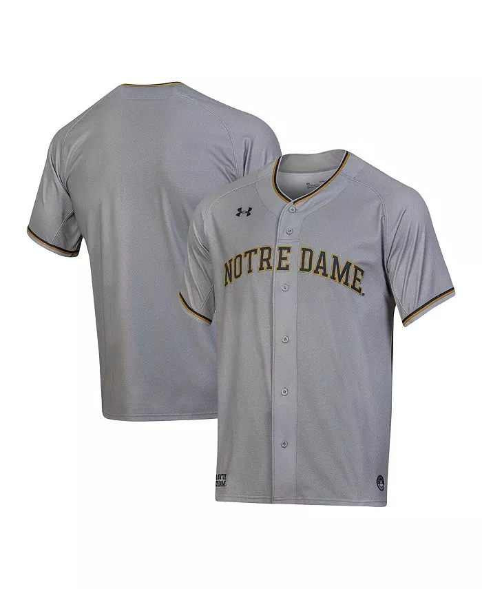 

Мужская бейсбольная джерси Notre Dame Fighting Irish (реплика) Under Armour, серый