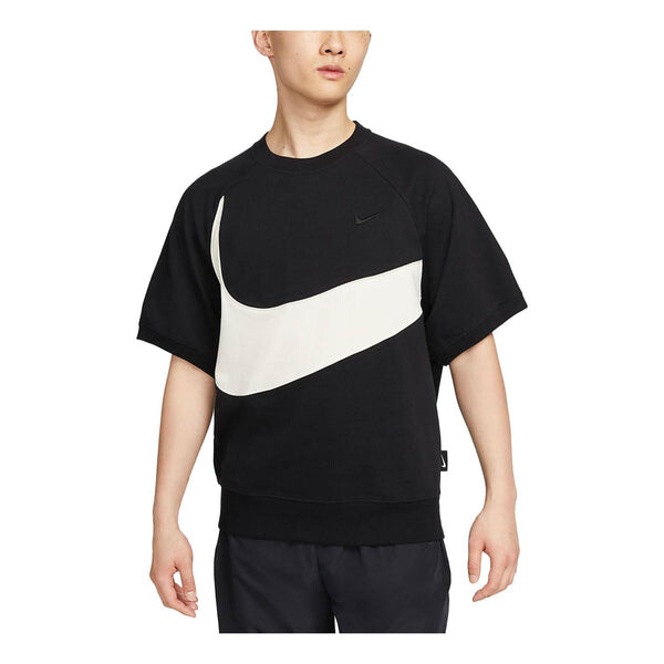 

Футболка спортивная футболка с большим логотипом swoosh Nike, черный