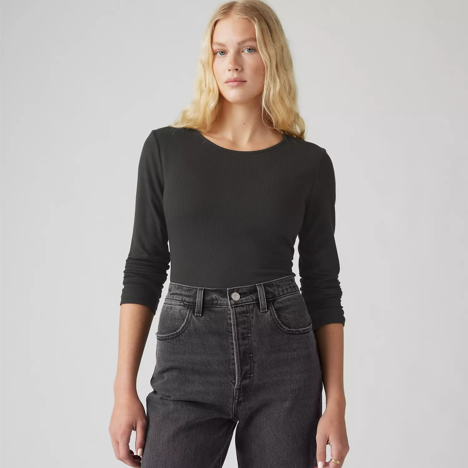 

Мечтательная футболка с длинными рукавами Levi's, цвет Caviar - Black