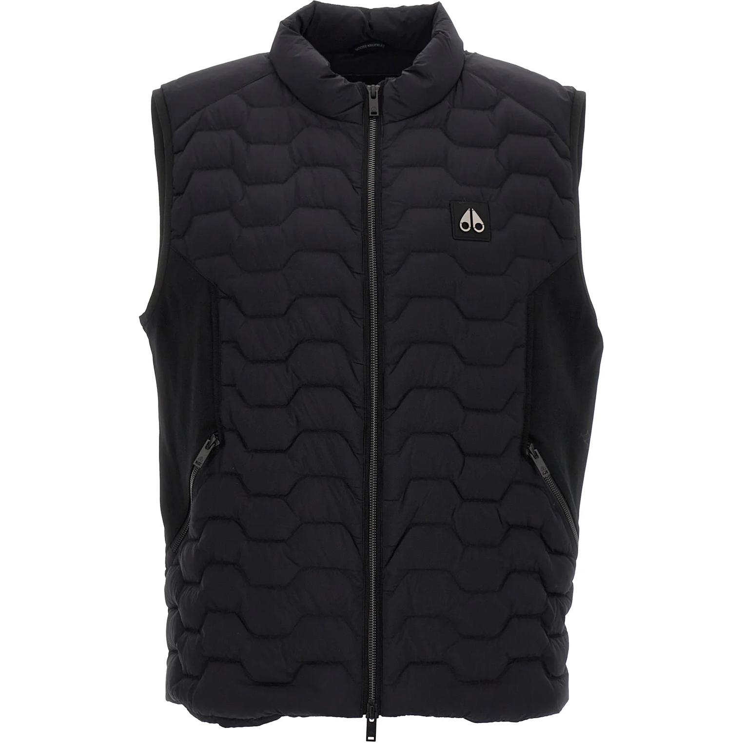 

Гранитная логотипная жилетка Moose Knuckles, черная, Черный, Гранитная логотипная жилетка Moose Knuckles, черная