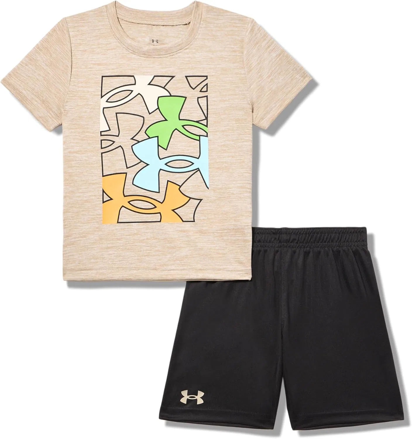 Детский спортивный костюм из футболки и шорт Under Armour, City Khaki Tech