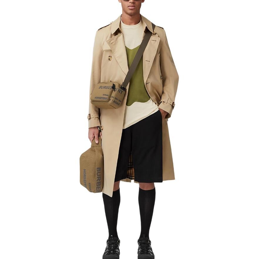 Пальто мужское медового цвета Burberry, цвет Honey — фото 3