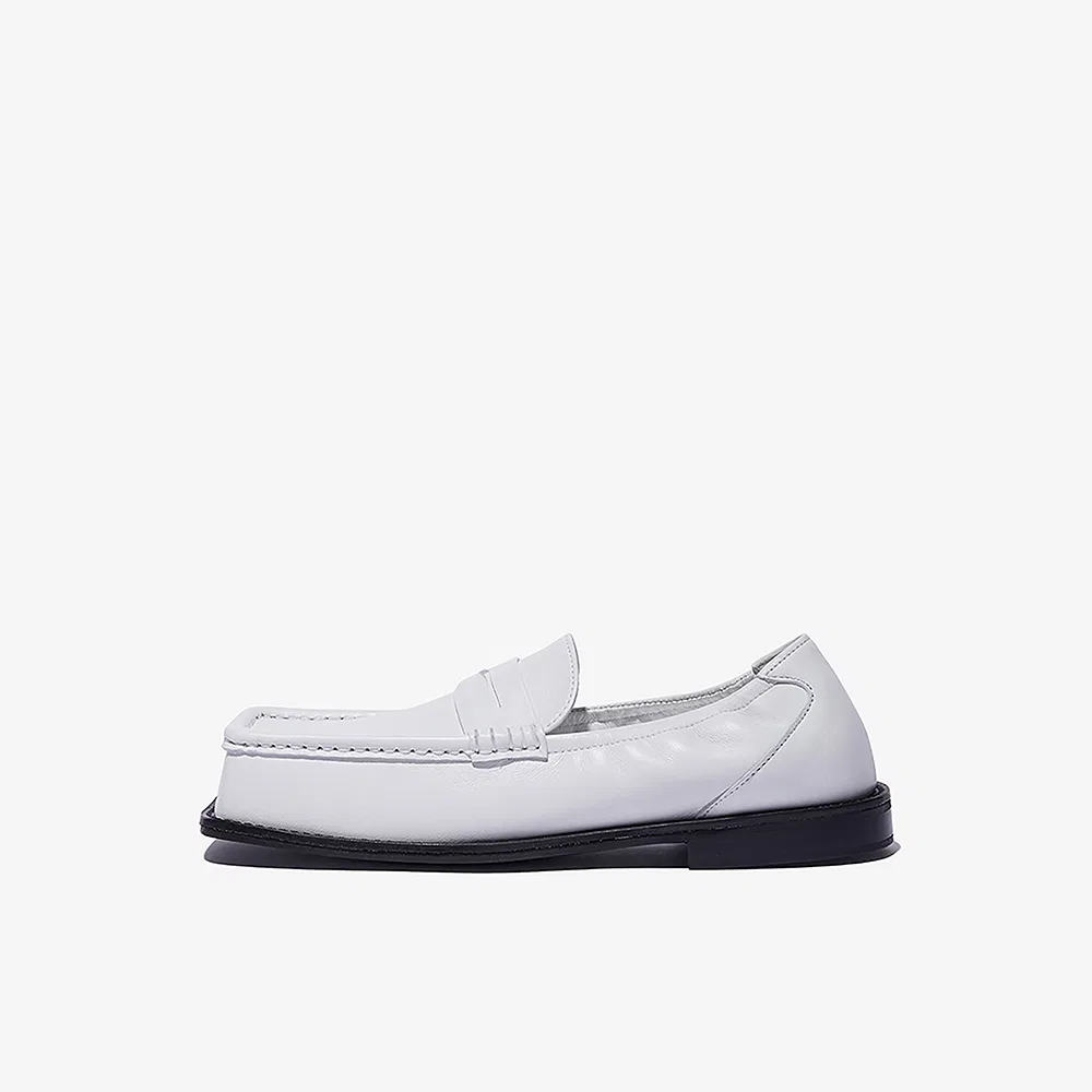 Мужские пенни-лоферы Penny Loafer Cowskin белые от Yuji