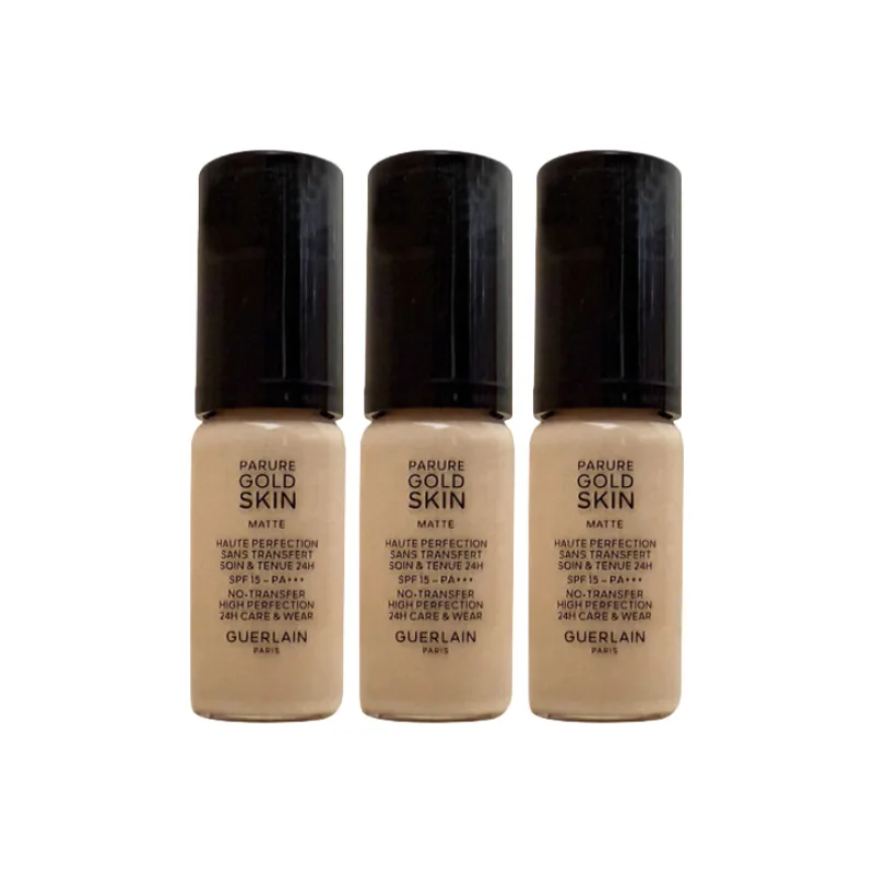 GUERLAIN Golden Diamond Perfecting Foundation Sample Pack Matte Clear Hydrating 5ml/5ml*3/20ml Birthday Gift, #0N Soft Matte Matte 5ml*3