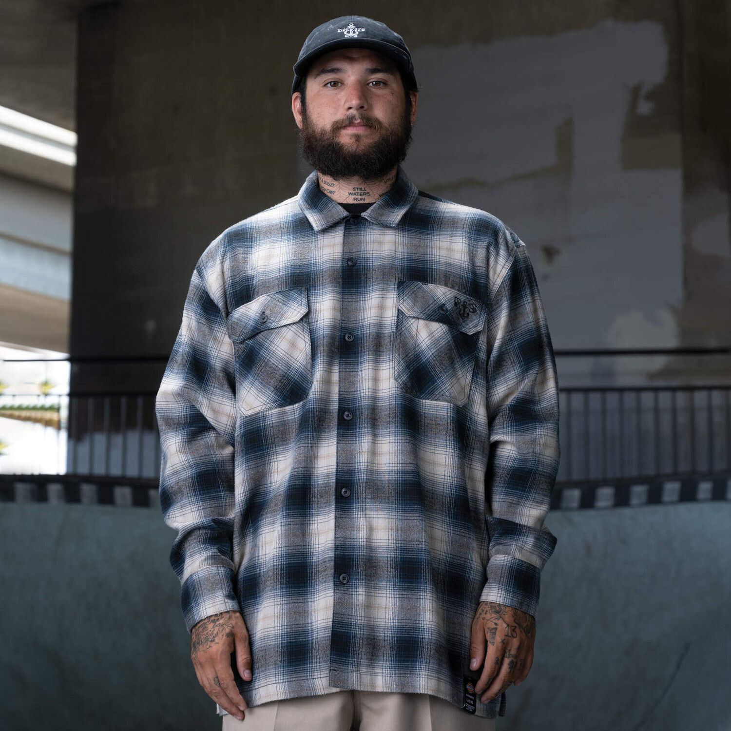 

Рубашка из фланели с начесом Dickies Ronnie Sandoval, цвет Blue Ombre Plaid (Ol2)