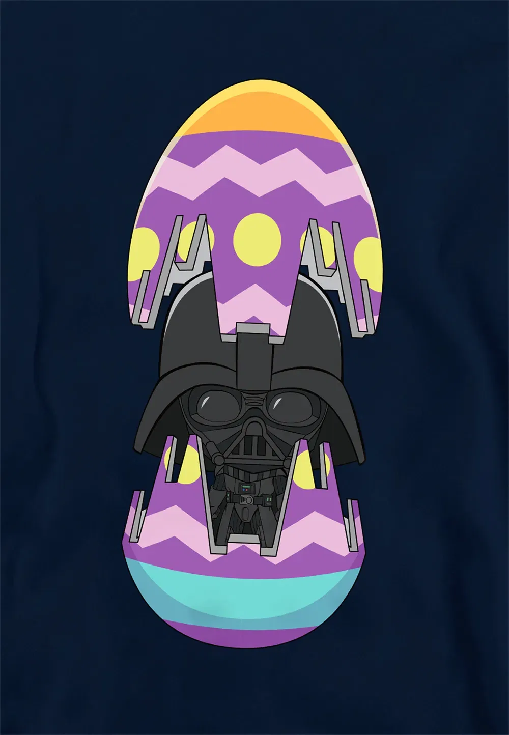 Худи детское Star Wars Vader Bad Egg, Disney, темно-синий — фото 2