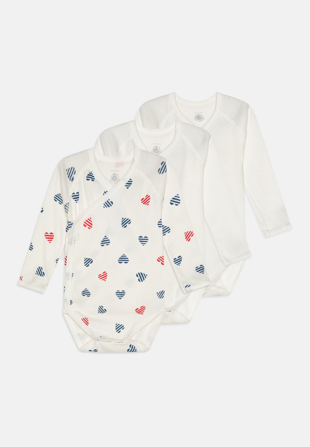 

Боди NEWBORN BÉBÉ LOT UNISEX 3 PACK Petit Bateau, мультиколор