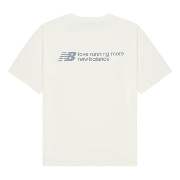 

Футболка 'love running more' t-shirt 'white' New Balance, белый