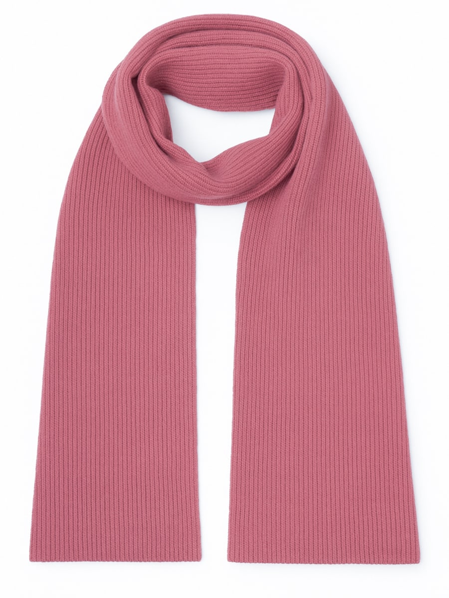 

Шарф KOPYTO KARIBU - Plüschiger Gerippter Schal aus 100% Merinowolle RWS, Rose