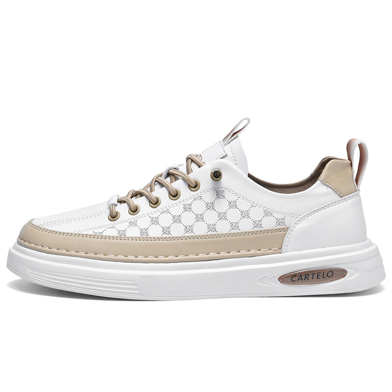 

Кроссовки CARTELO/Catilla crocodile Skateboarding Shoes Men Low-top, белый/серый