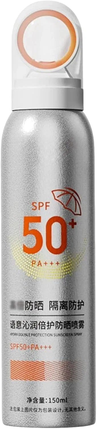 Солнцезащитный спрей для тела SPF50+ PA++++, 150 мл, серебристый