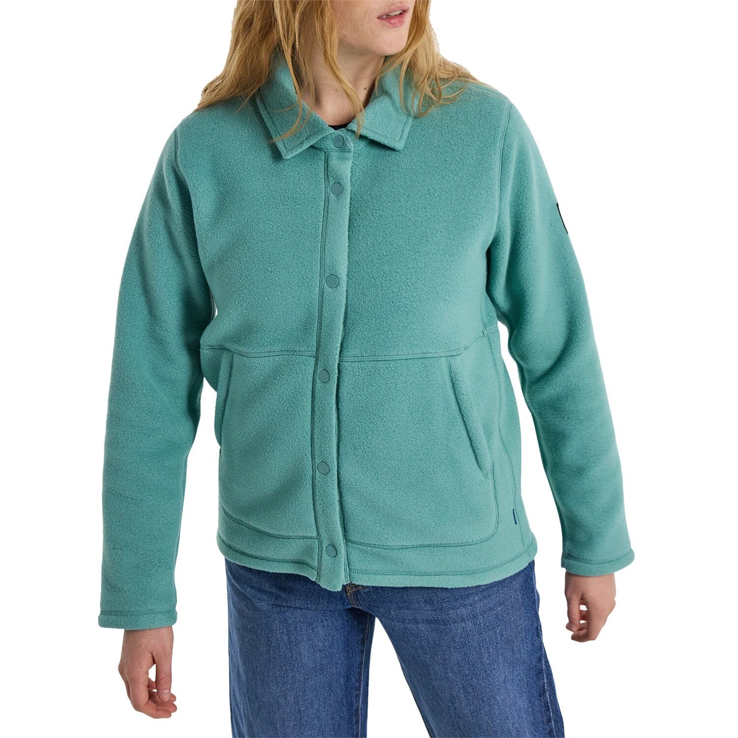 

Рубашка Burton Cinder Fleece Snap, цвет Rock Lichen