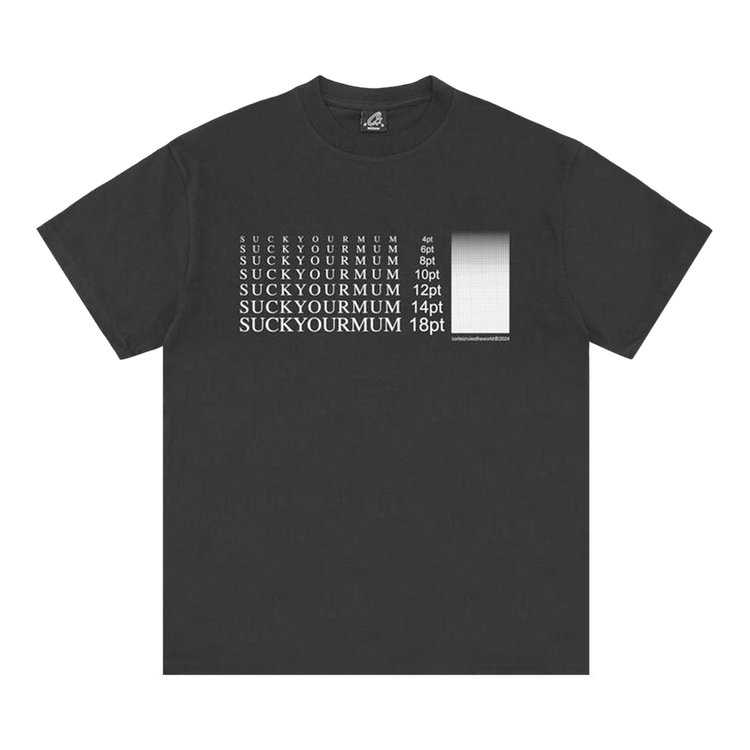 

Футболка Corteiz Times New Roman Tee *New Blank*, черный