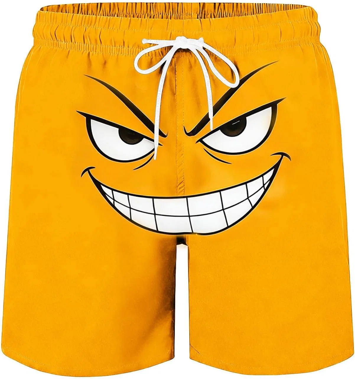 Шорты с графическим принтом, Polyester/Spandex, Yellow#10 — фото 4