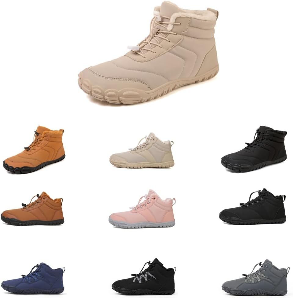 

Мужские и женские зимние сапоги для снега, походные минималистичные обувь, теплые с меховой подкладкой Xdfvc, бежевый